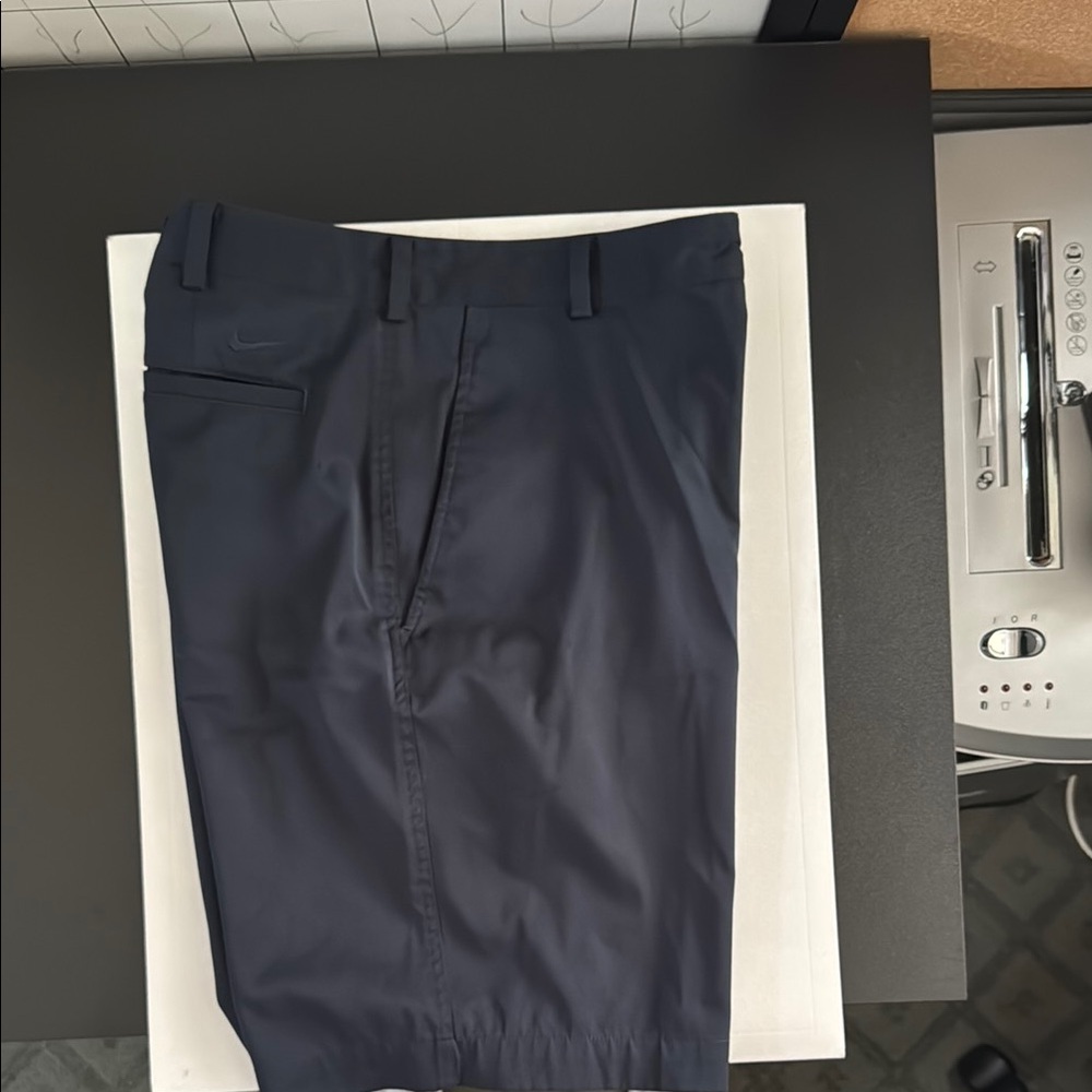 Nike Blue Flat Front Sports Shorts